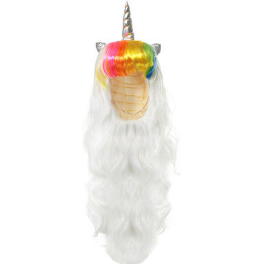 White Rainbow Unicorn Wig